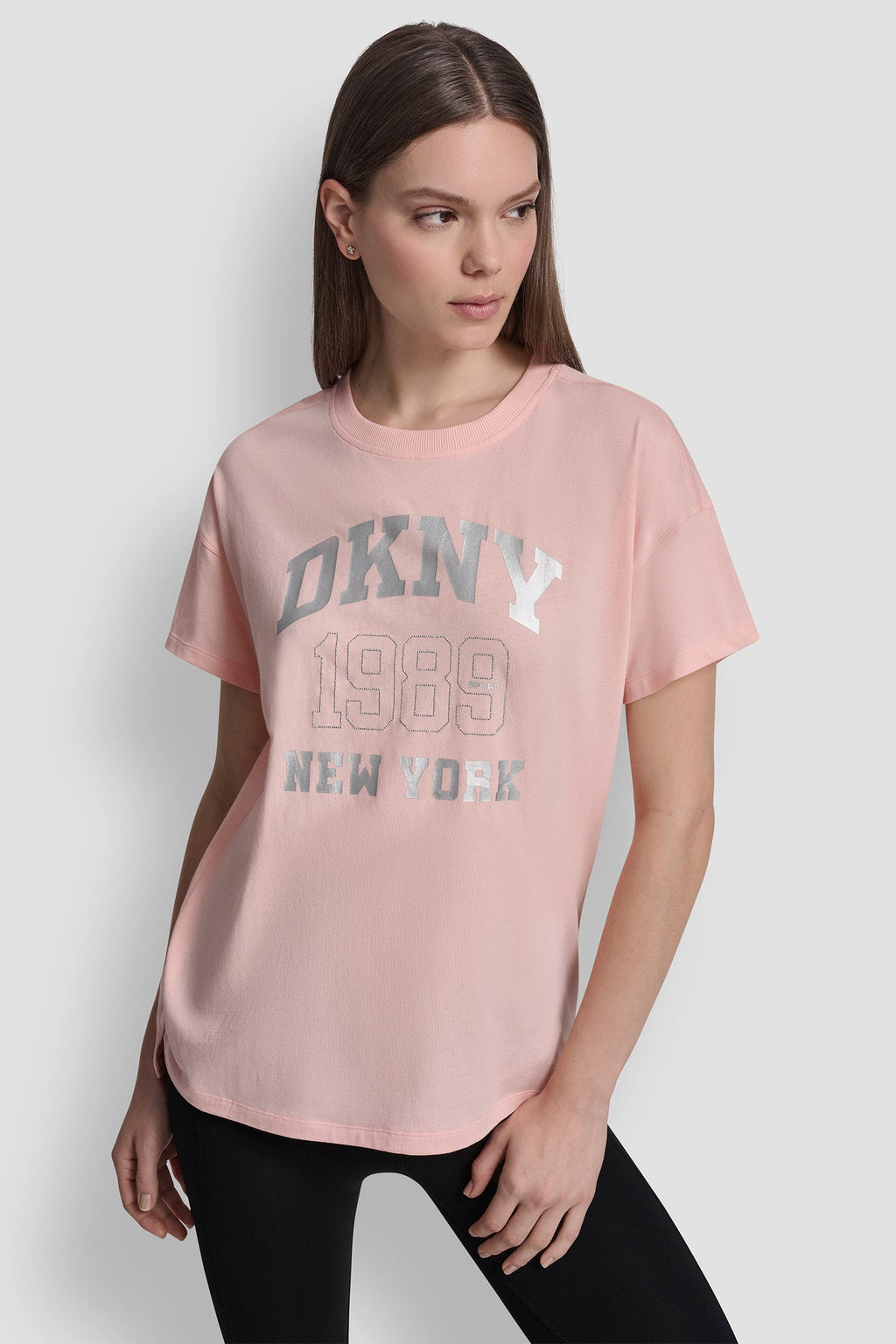 DKNY 1989 LOGO RHINESTUD TEE