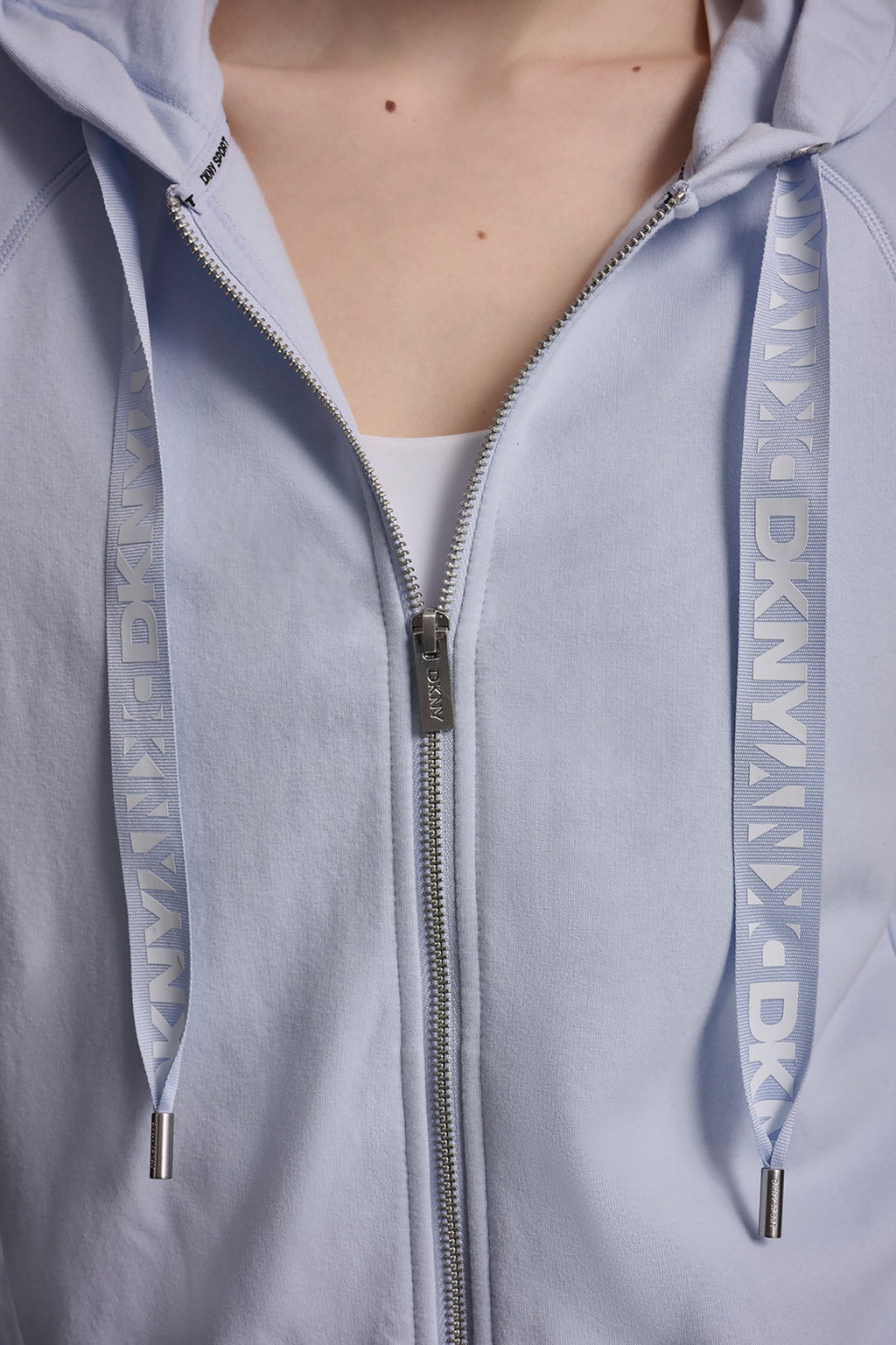 TWO-TONE LOGO DRAWSTRING HOODIE