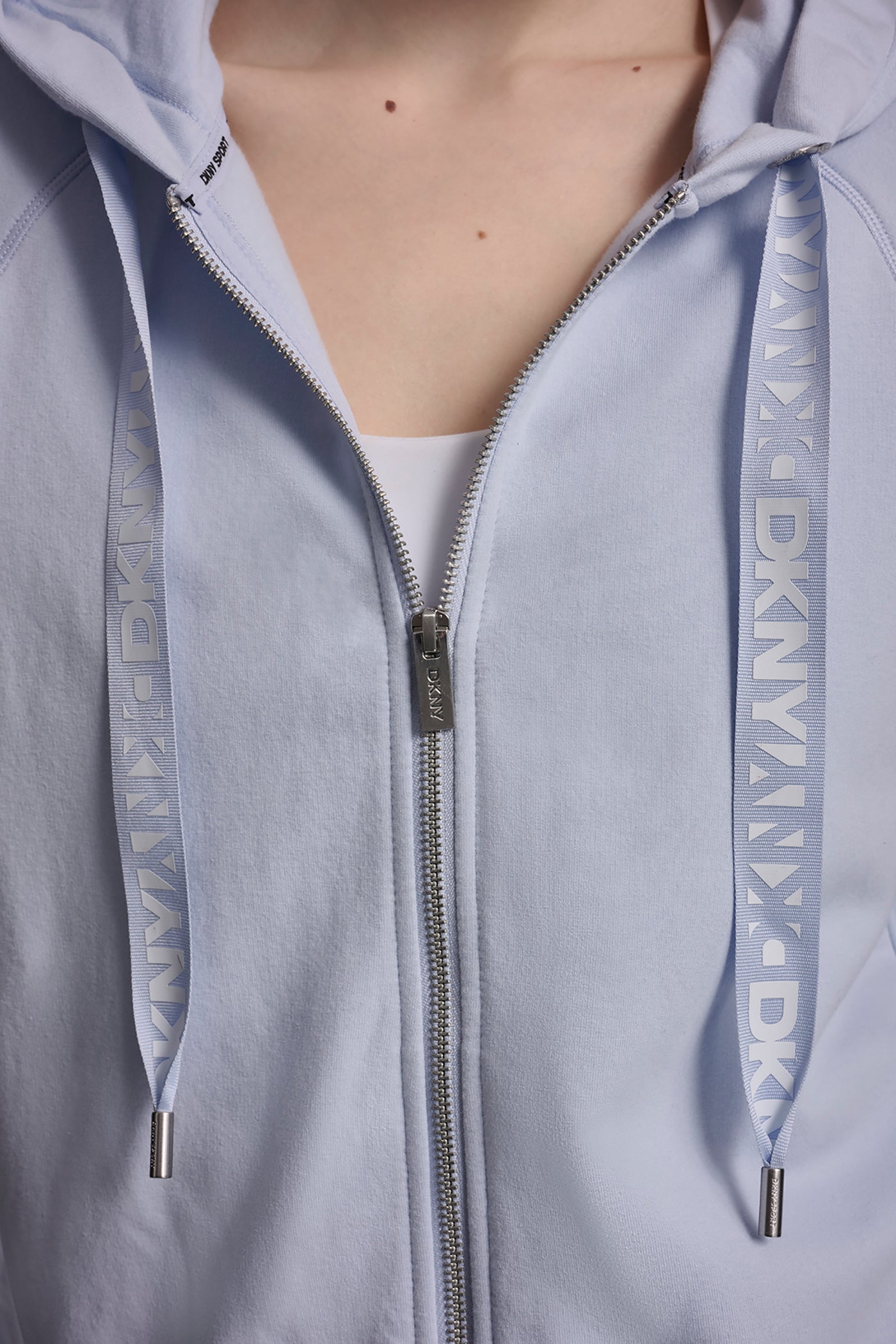 TWO-TONE LOGO DRAWSTRING HOODIE