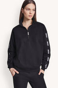 LOGO QUARTER-ZIP SWEATSHIRT
