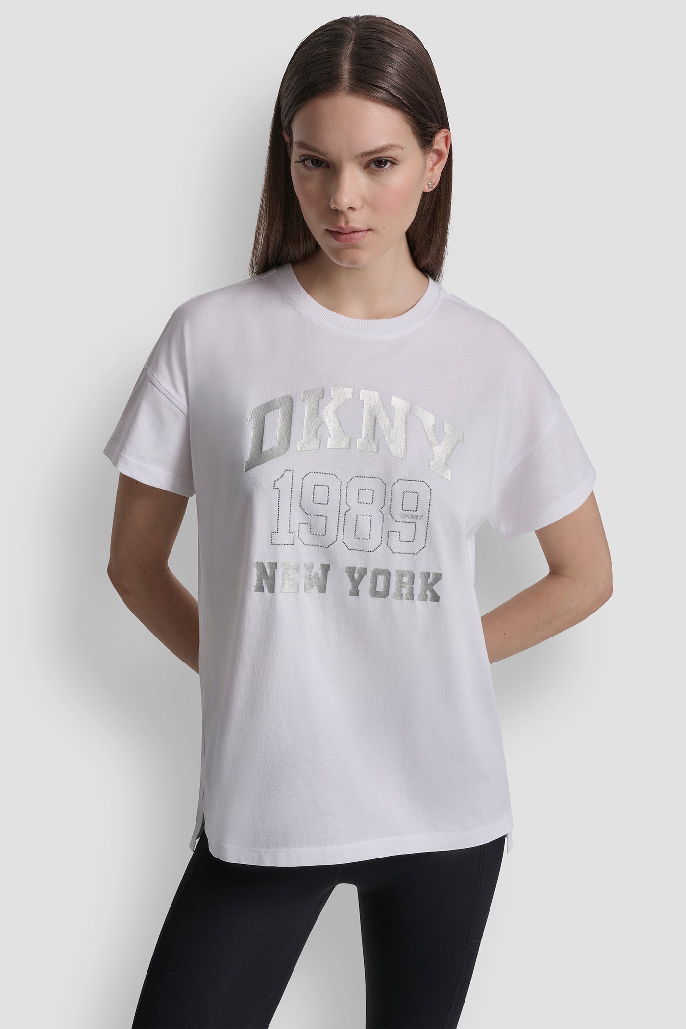 DKNY 1989 LOGO RHINESTUD TEE