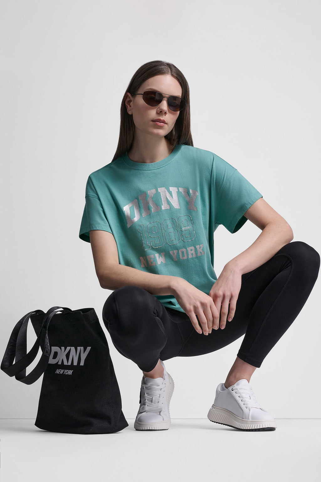 DKNY 1989 LOGO RHINESTUD TEE