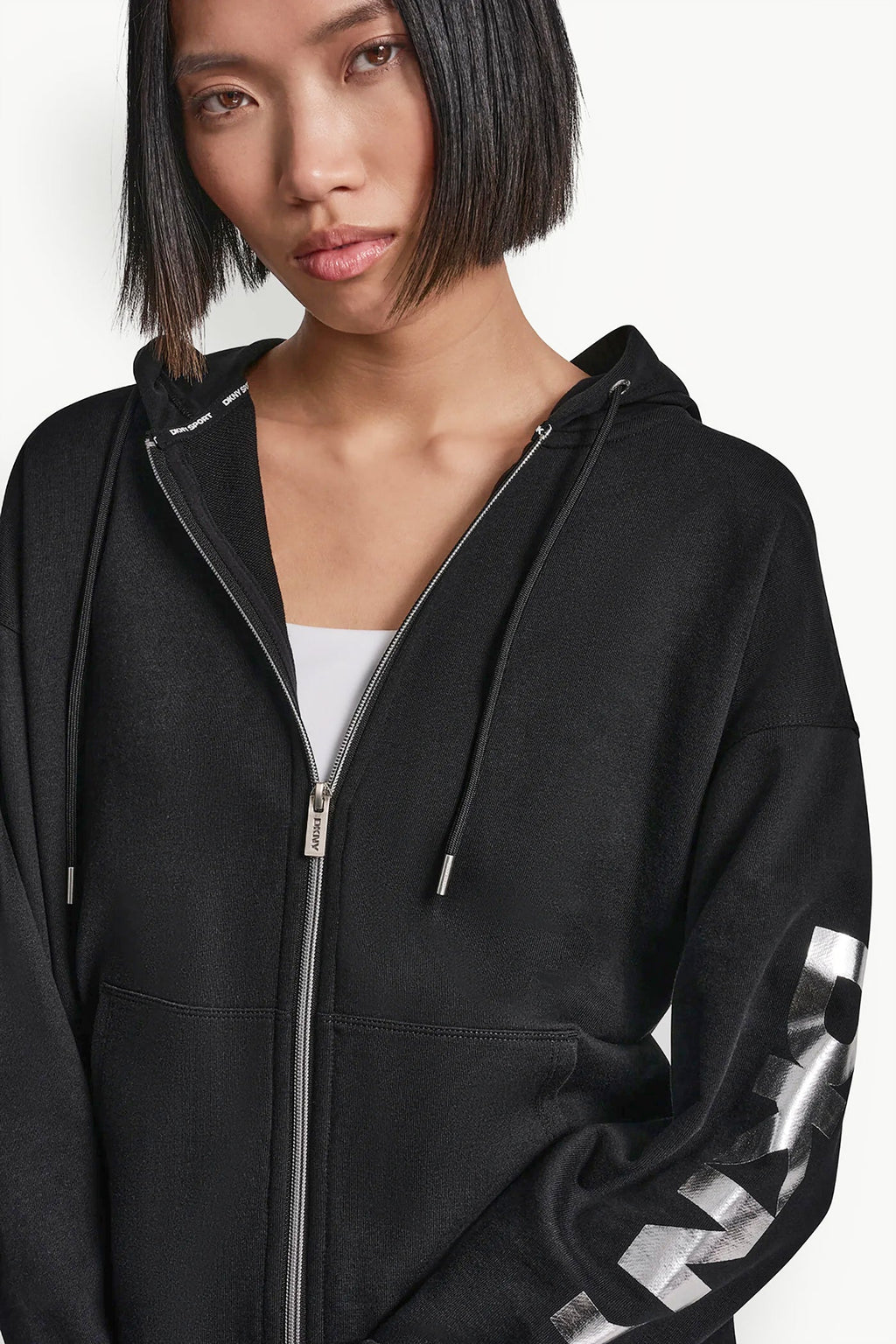 FOIL LOGO FULL-ZIP HOODIE