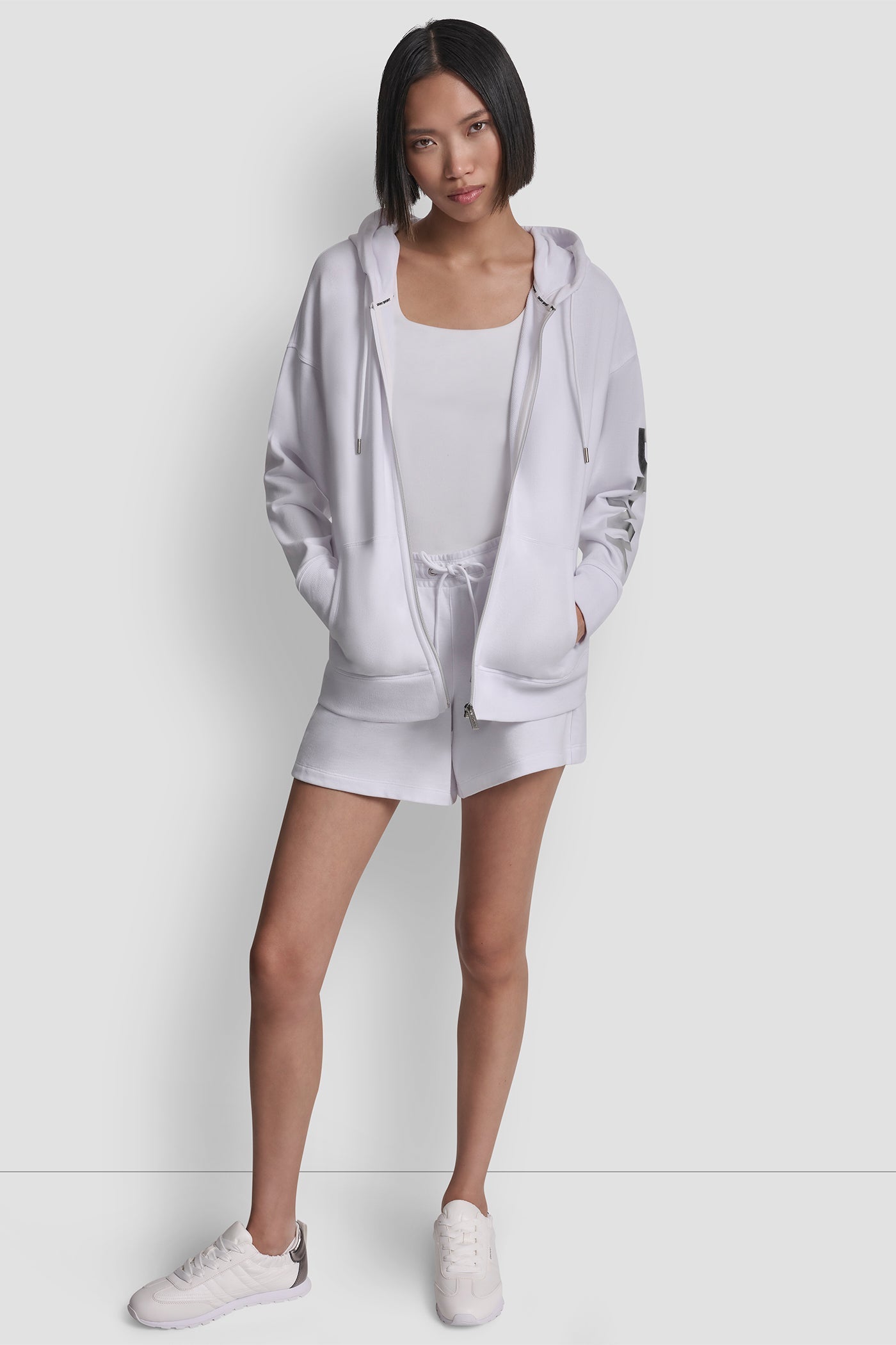FOIL LOGO FULL-ZIP HOODIE