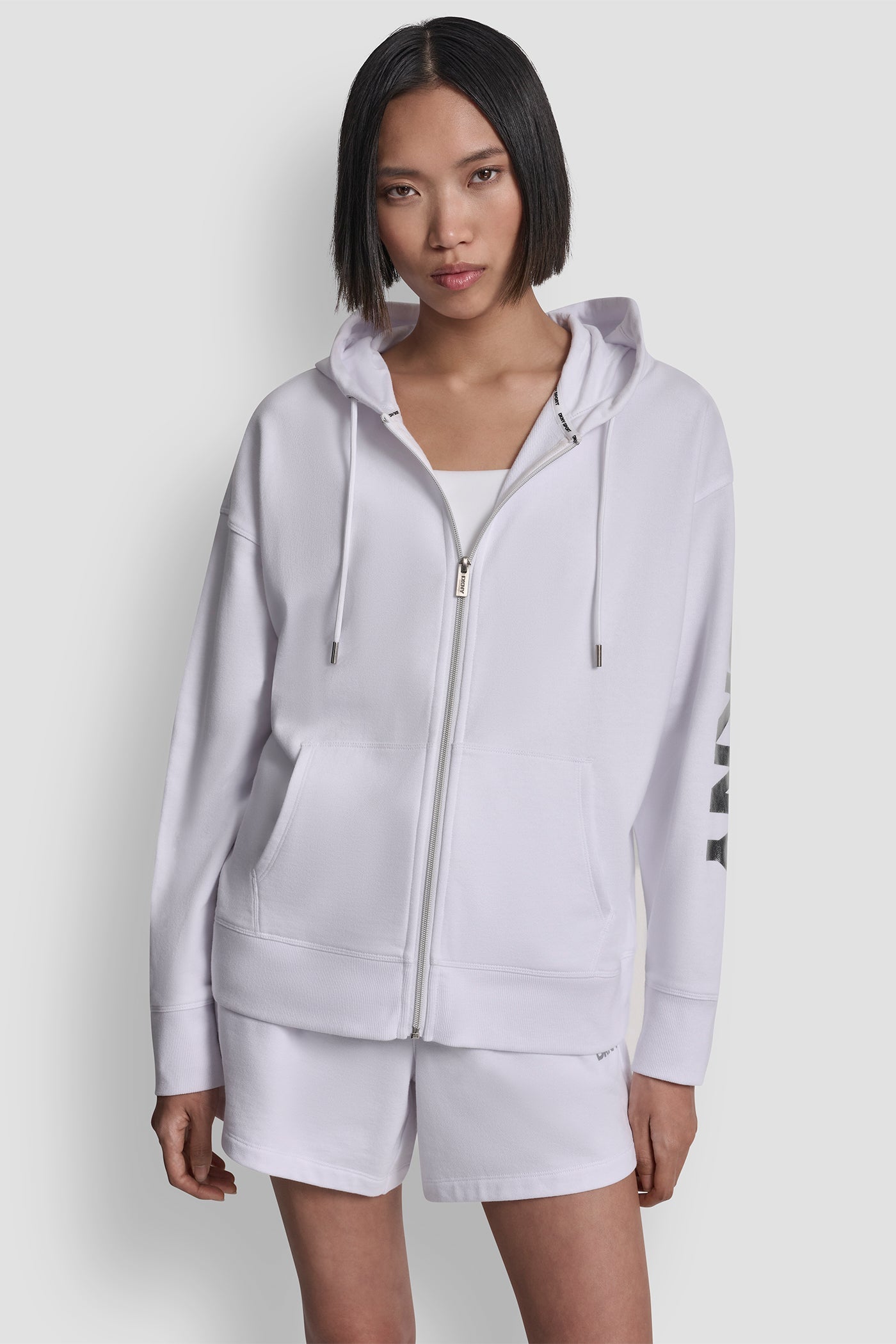 FOIL LOGO FULL-ZIP HOODIE
