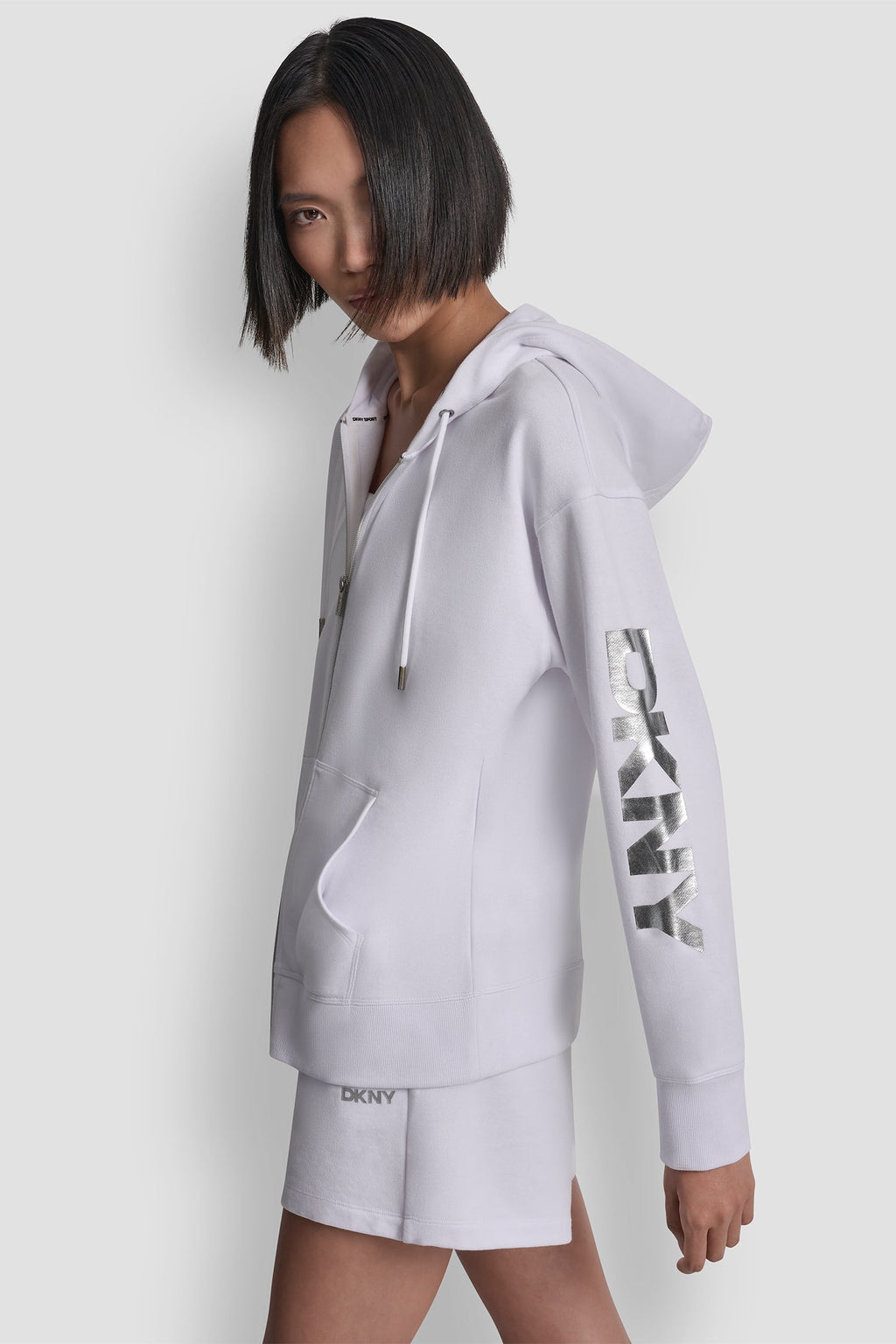 FOIL LOGO FULL-ZIP HOODIE