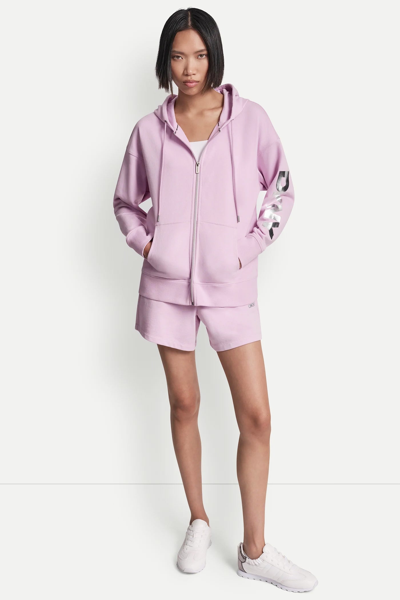 FOIL LOGO FULL-ZIP HOODIE