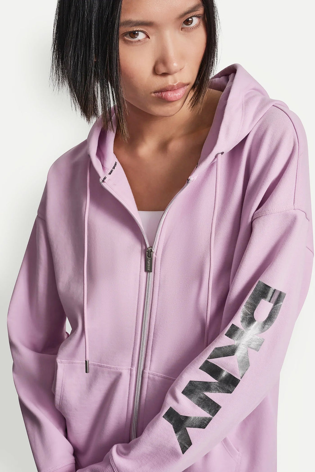 FOIL LOGO FULL-ZIP HOODIE