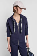 TWO-TONE LOGO DRAWSTRING HOODIE
