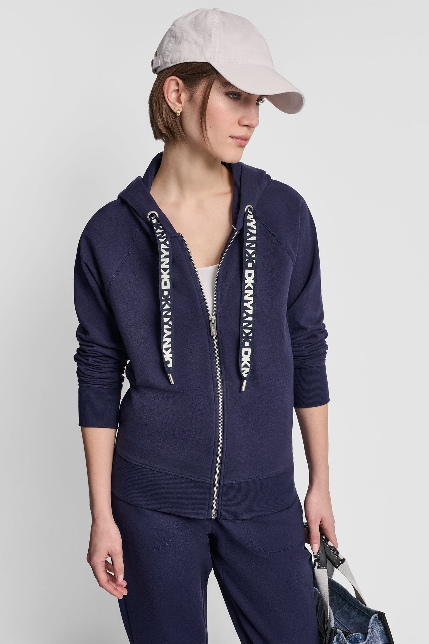 TWO-TONE LOGO DRAWSTRING HOODIE