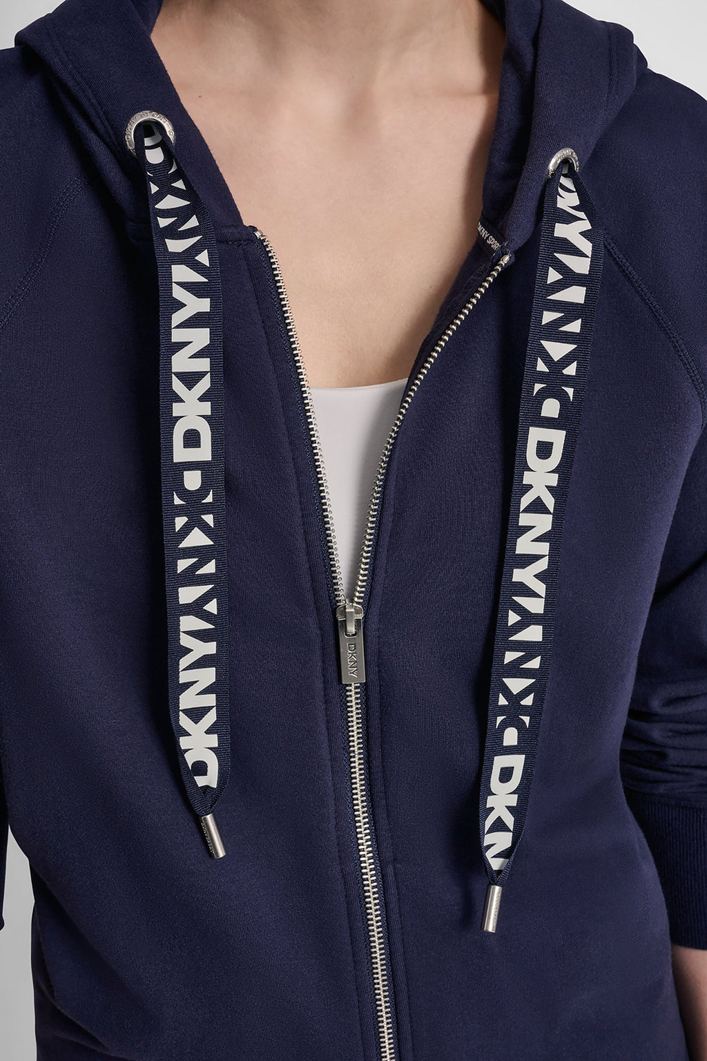 TWO-TONE LOGO DRAWSTRING HOODIE