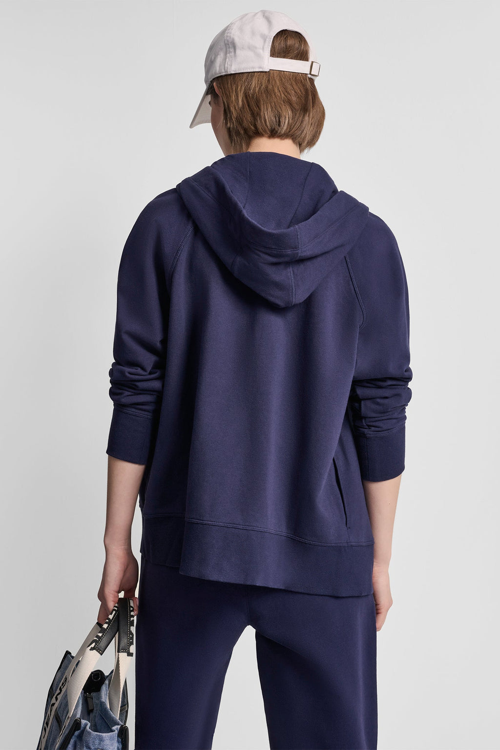 TWO-TONE LOGO DRAWSTRING HOODIE
