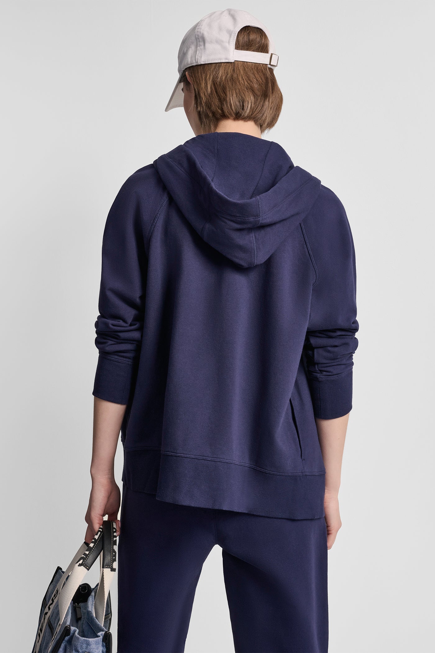 TWO-TONE LOGO DRAWSTRING HOODIE