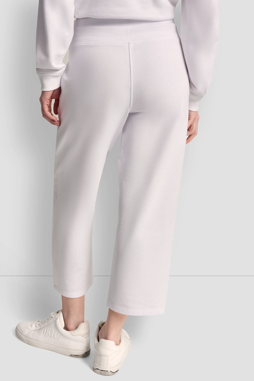 METALLIC BUBBLE LOGO CROPPED HIGH-RISE PANTS
