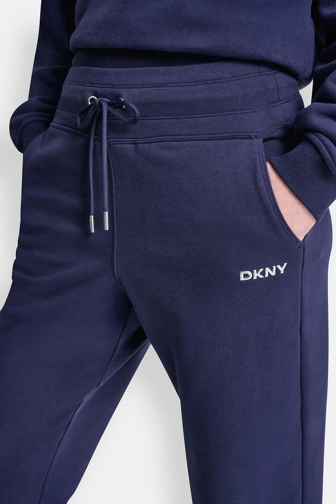METALLIC BUBBLE LOGO CROPPED HIGH-RISE PANTS