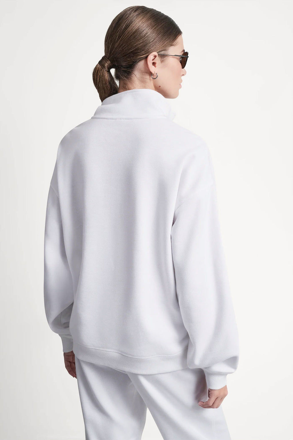 LOGO QUARTER-ZIP SWEATSHIRT