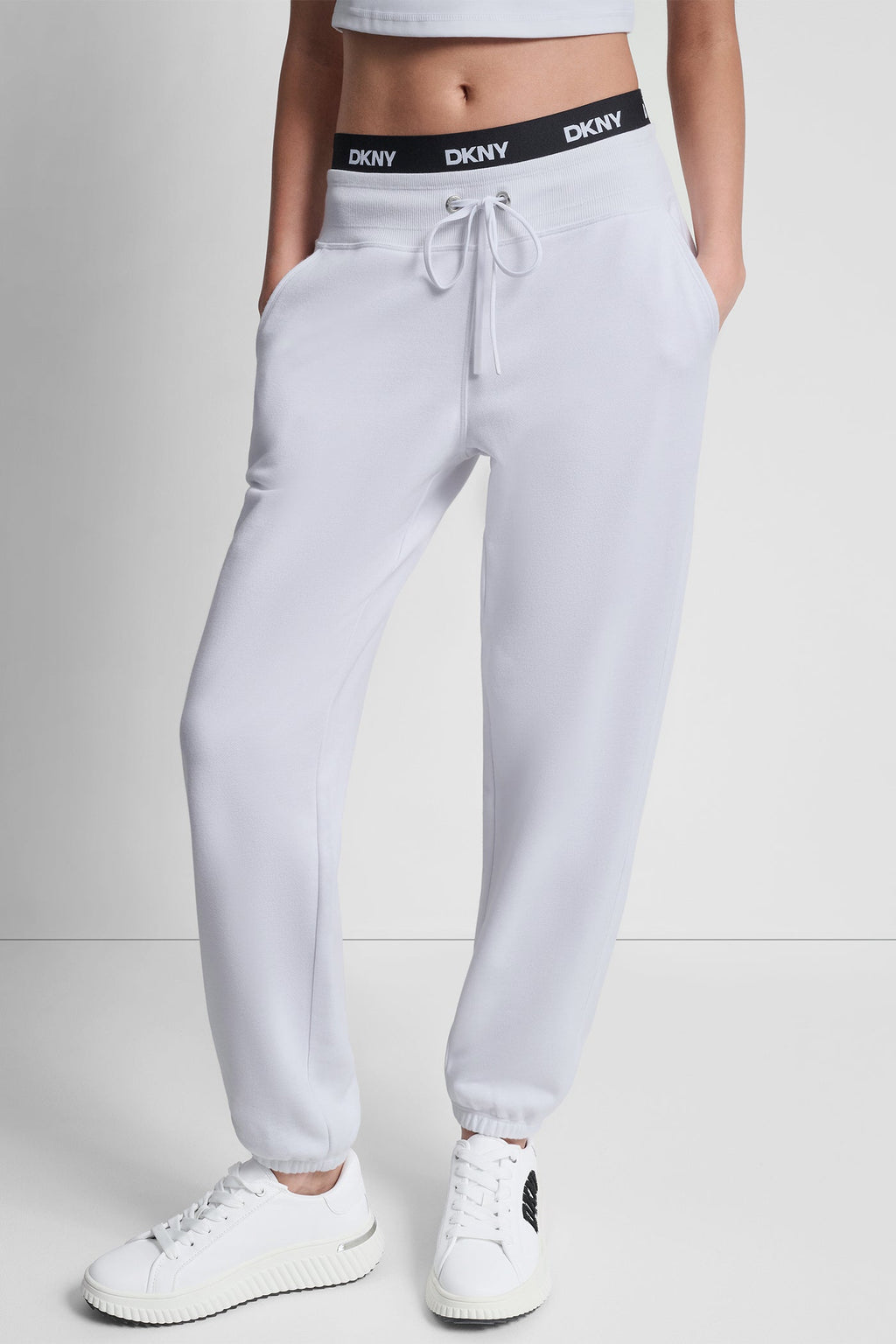 HIGH-RISE LOGO WAIST SLIM JOGGER