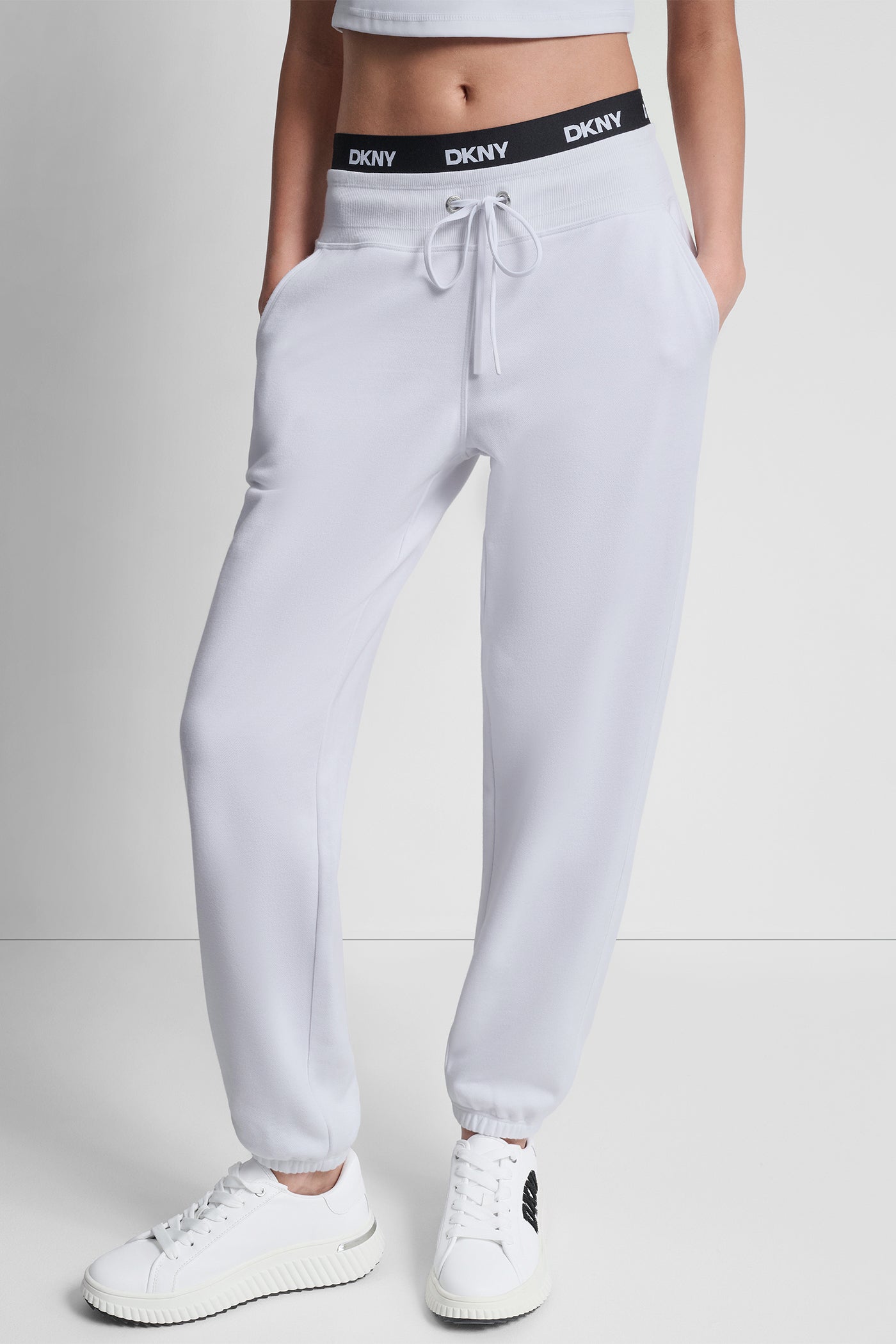 HIGH-RISE LOGO WAIST SLIM JOGGER