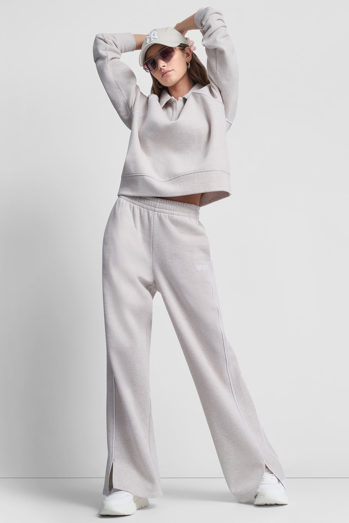 HIGH-RISE PIPED TRACK PANTS