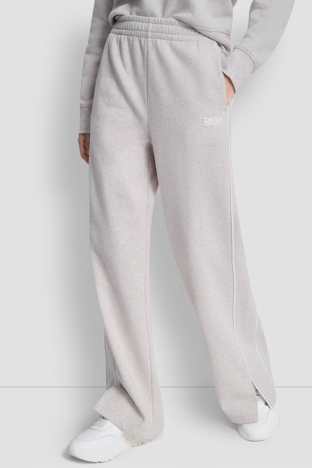 HIGH-RISE PIPED TRACK PANTS