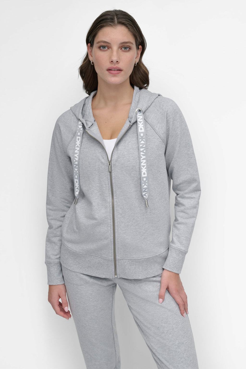 TWO-TONE LOGO DRAWSTRING HOODIE