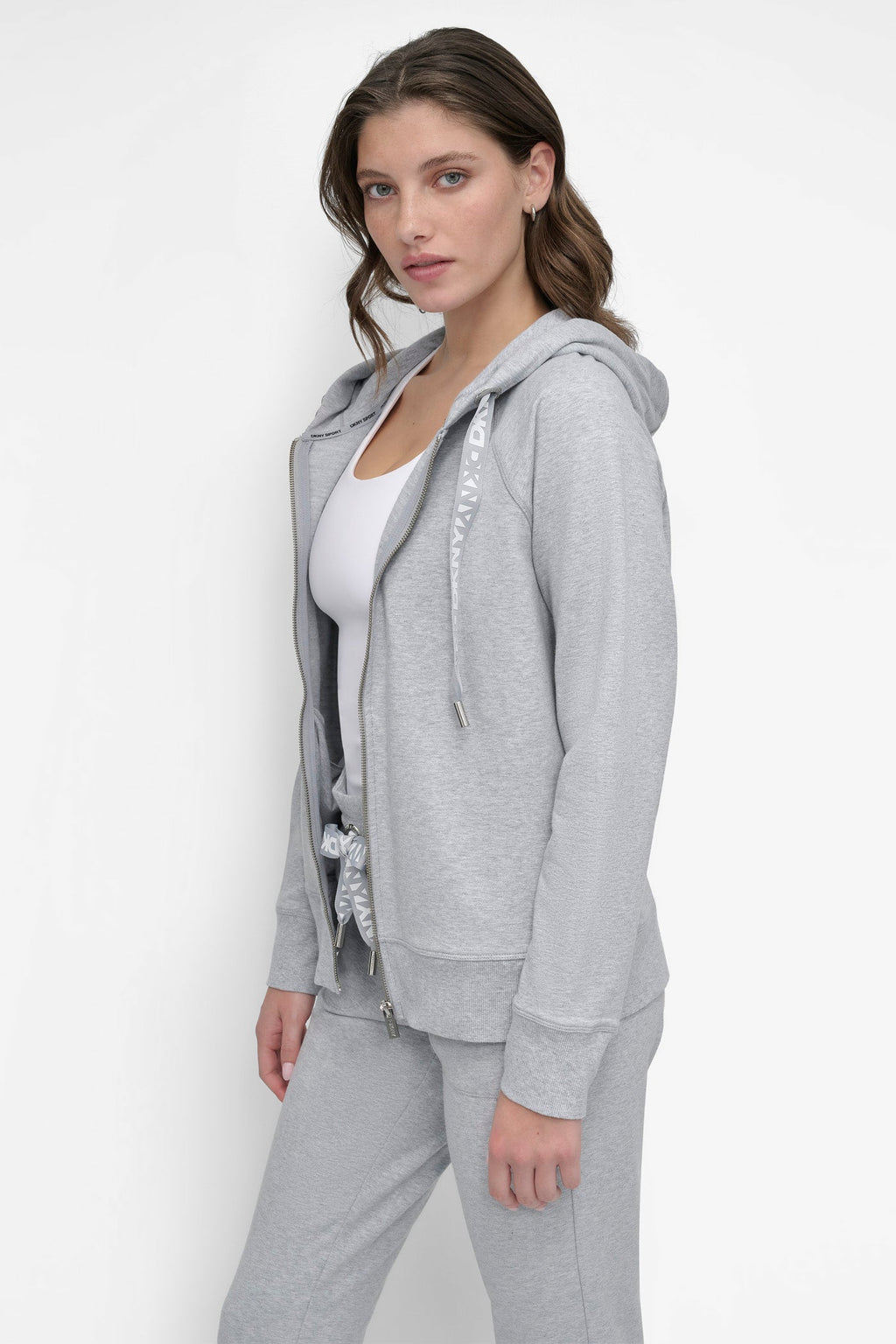 TWO-TONE LOGO DRAWSTRING HOODIE