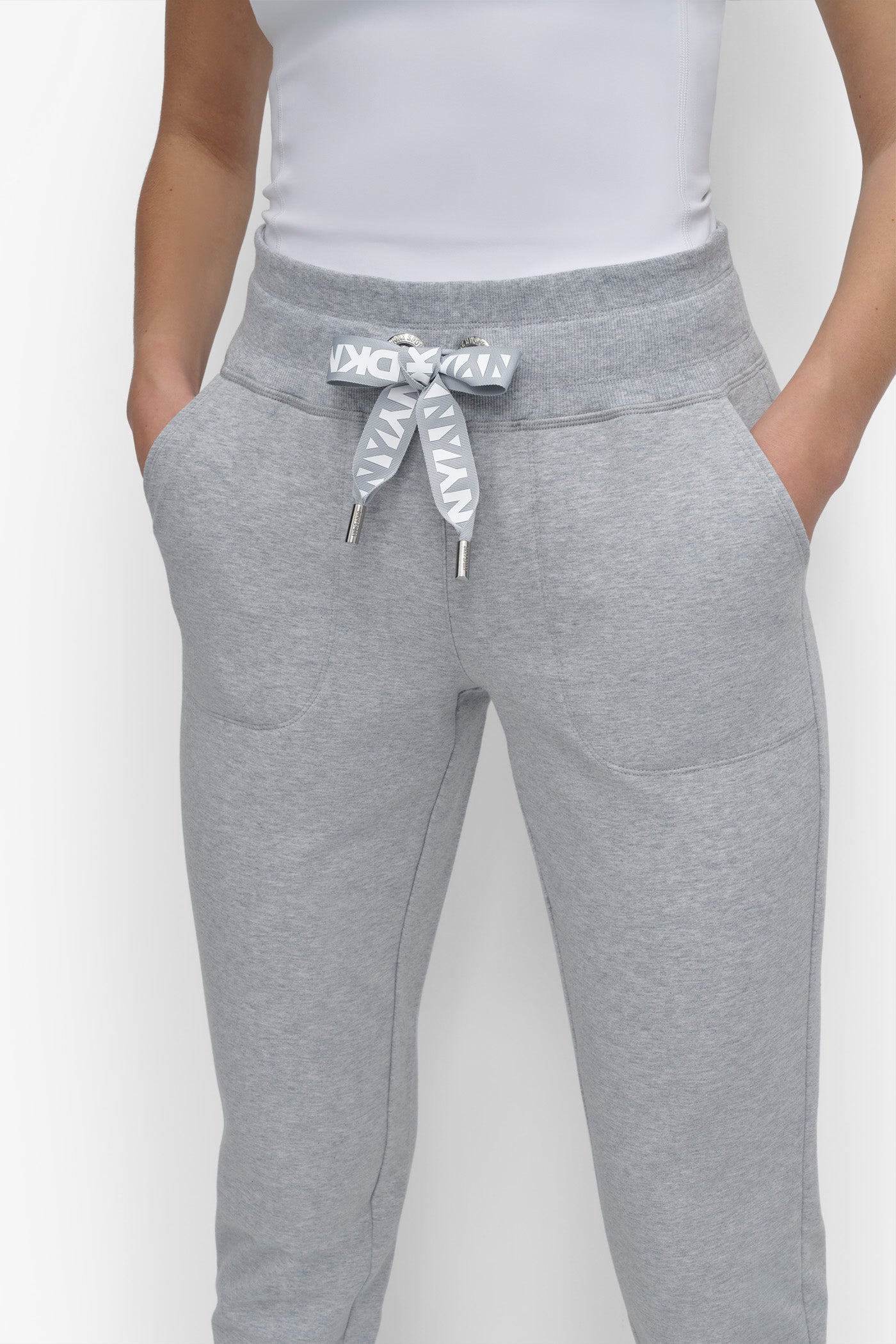 HIGH-RISE LOGO DRAWSTRING SKINNY JOGGER
