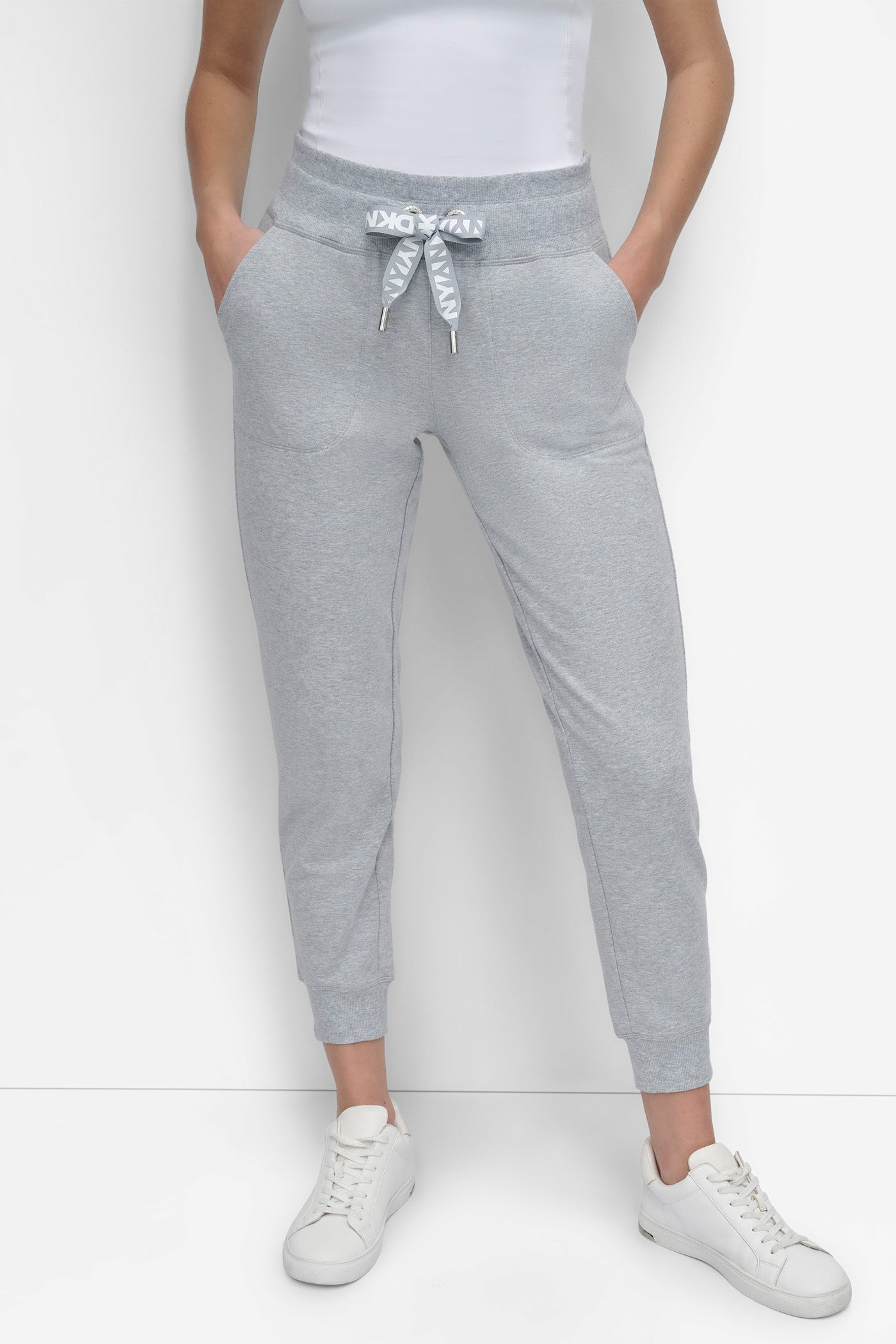 HIGH-RISE LOGO DRAWSTRING SKINNY JOGGER