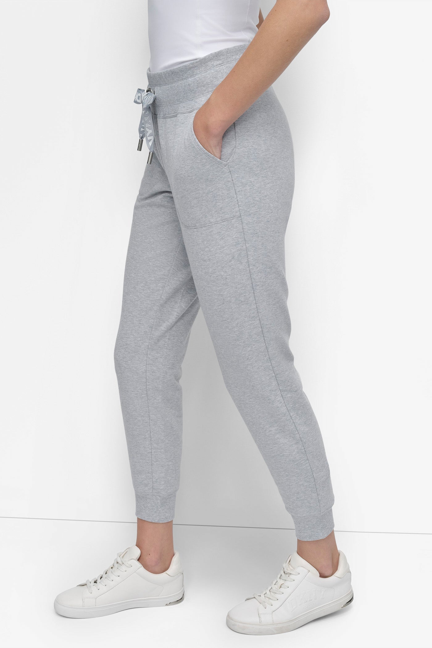 HIGH-RISE LOGO DRAWSTRING SKINNY JOGGER