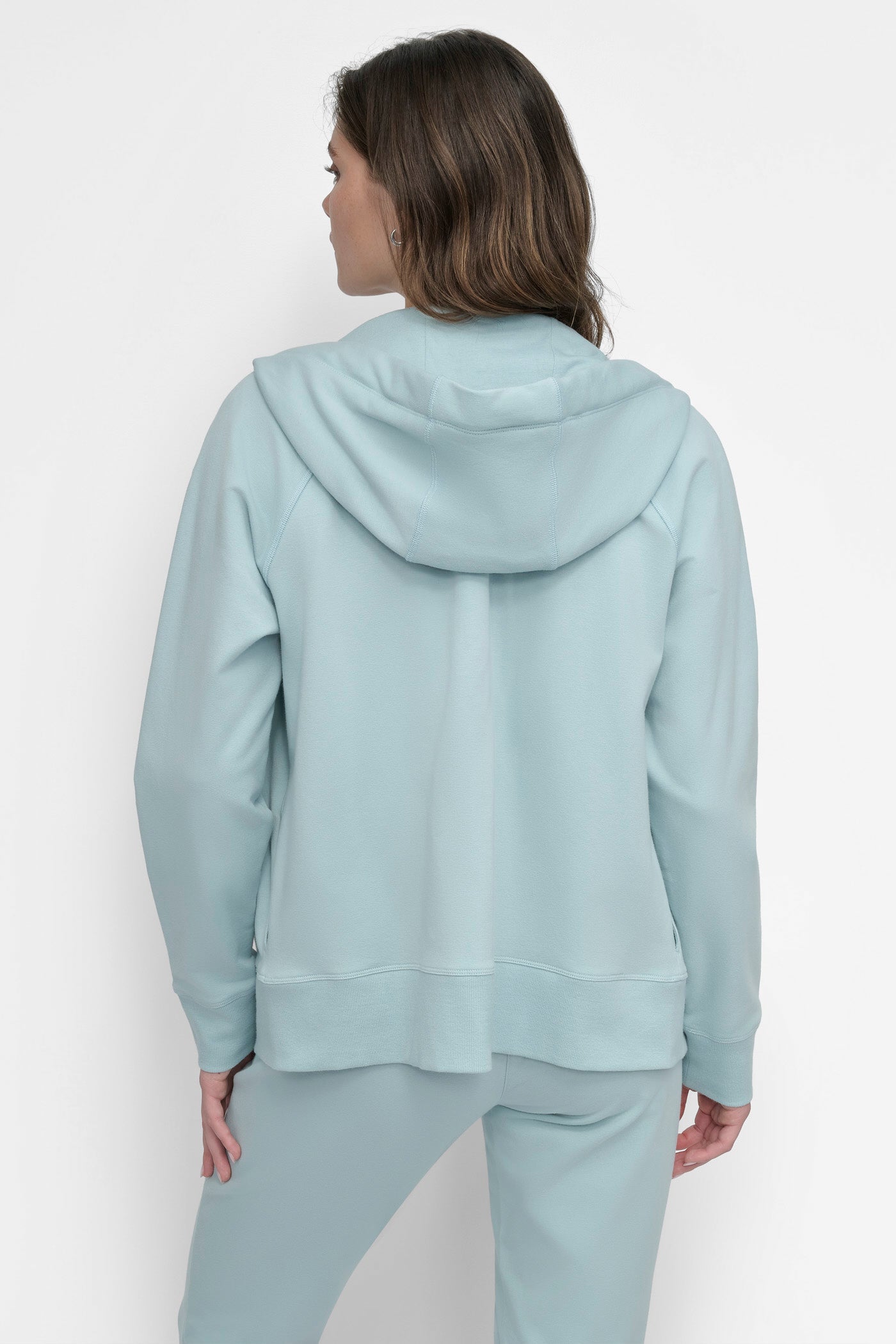 TWO-TONE LOGO DRAWSTRING HOODIE