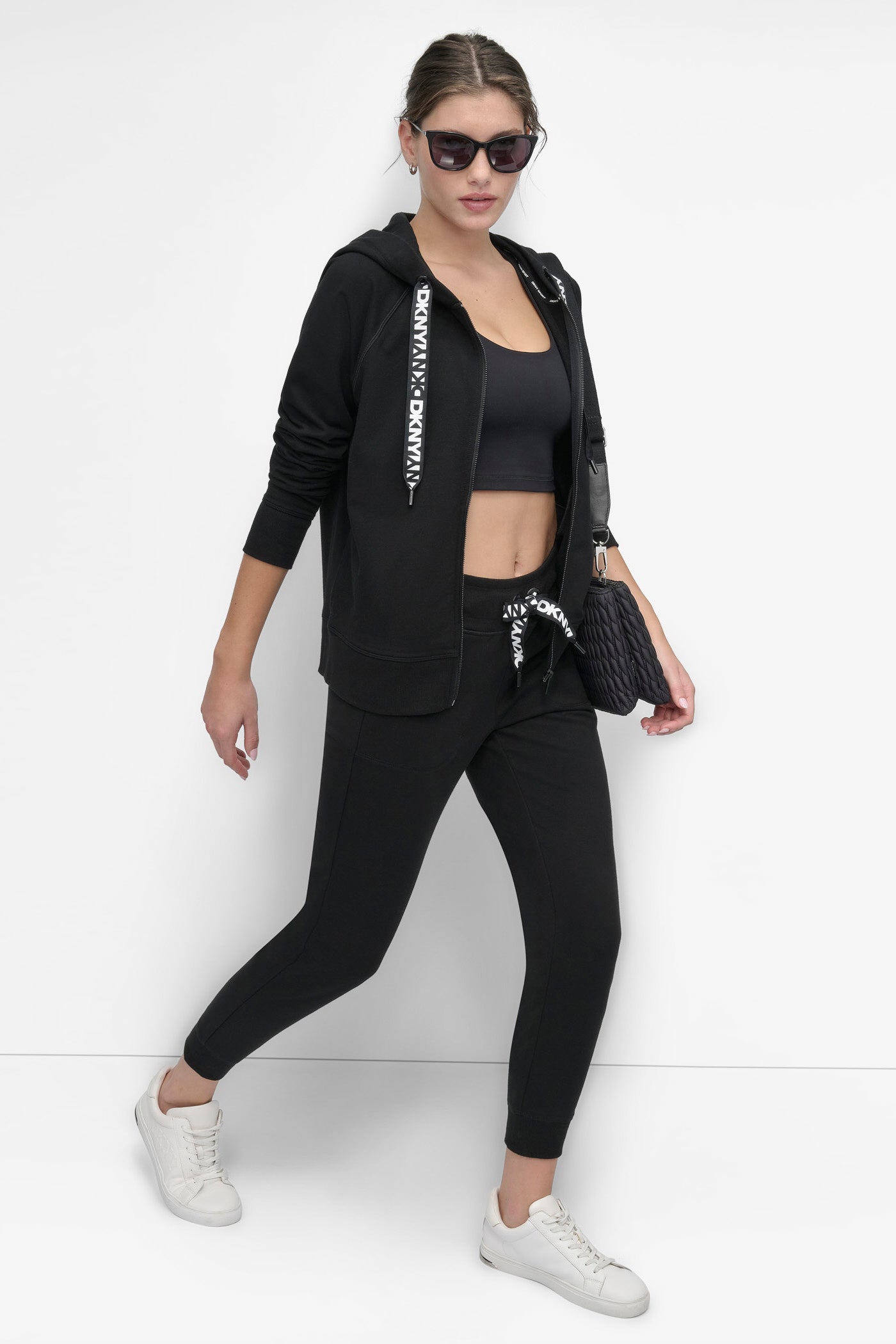 TWO-TONE LOGO DRAWSTRING HOODIE