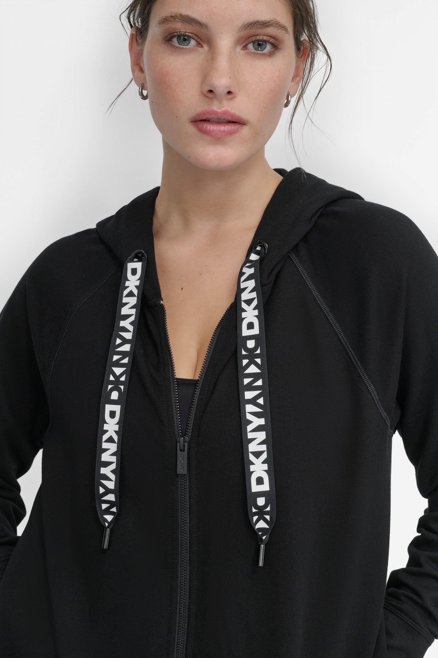 TWO-TONE LOGO DRAWSTRING HOODIE
