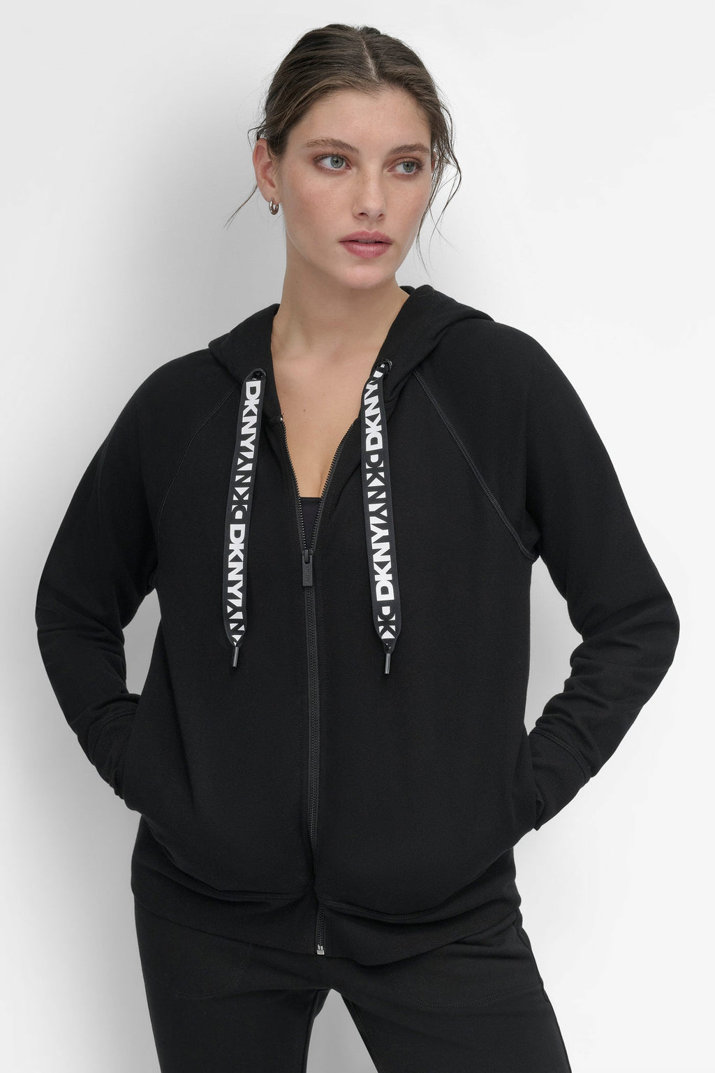 TWO-TONE LOGO DRAWSTRING HOODIE