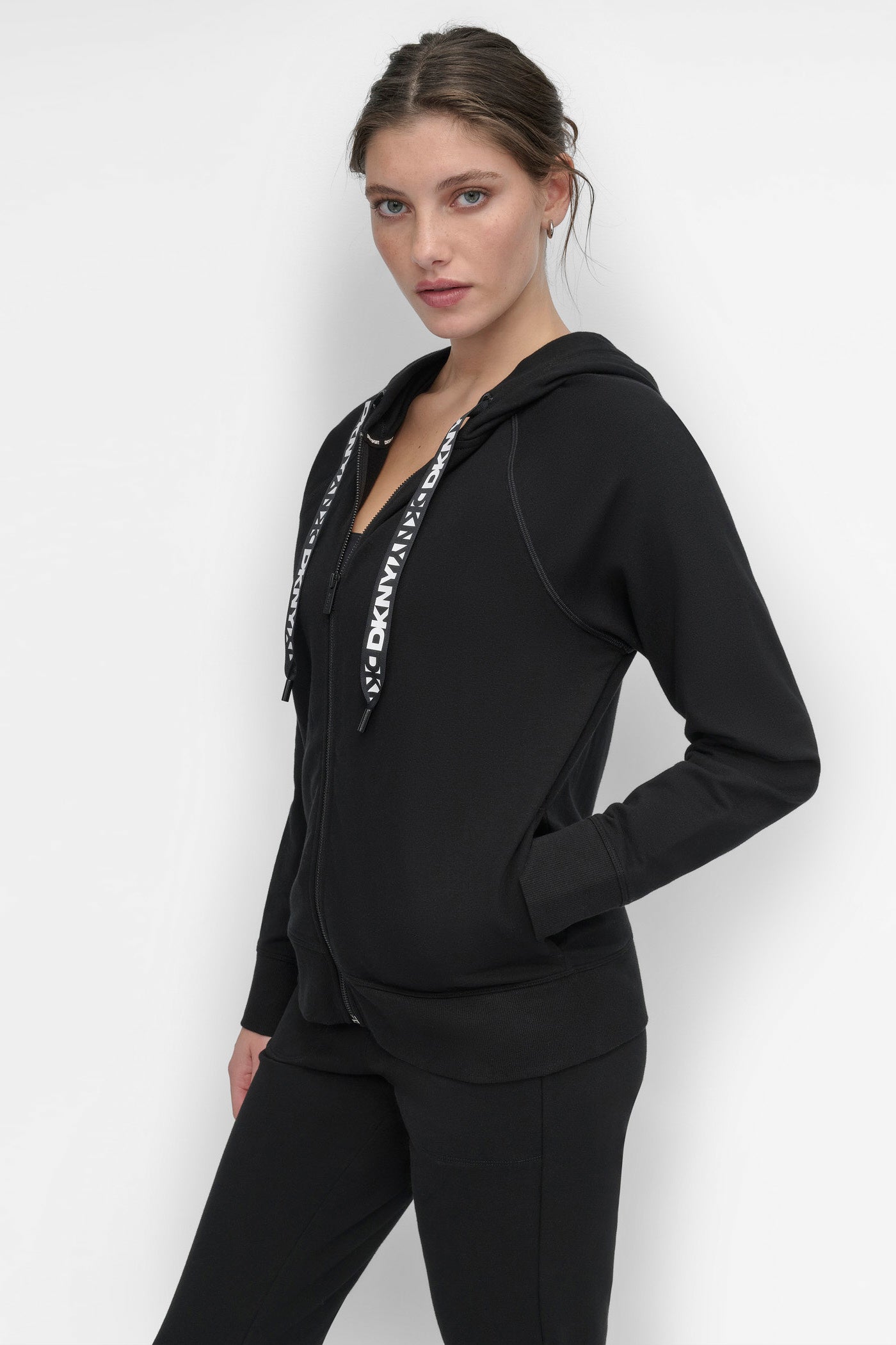 TWO-TONE LOGO DRAWSTRING HOODIE