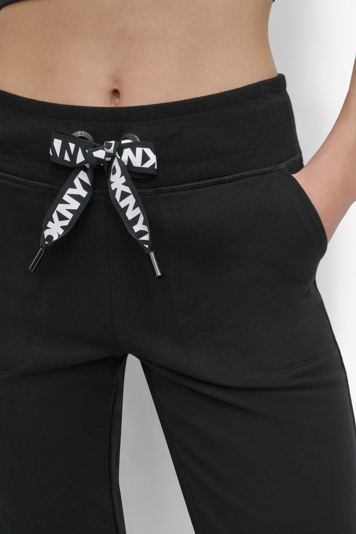 HIGH-RISE LOGO DRAWSTRING SKINNY JOGGER