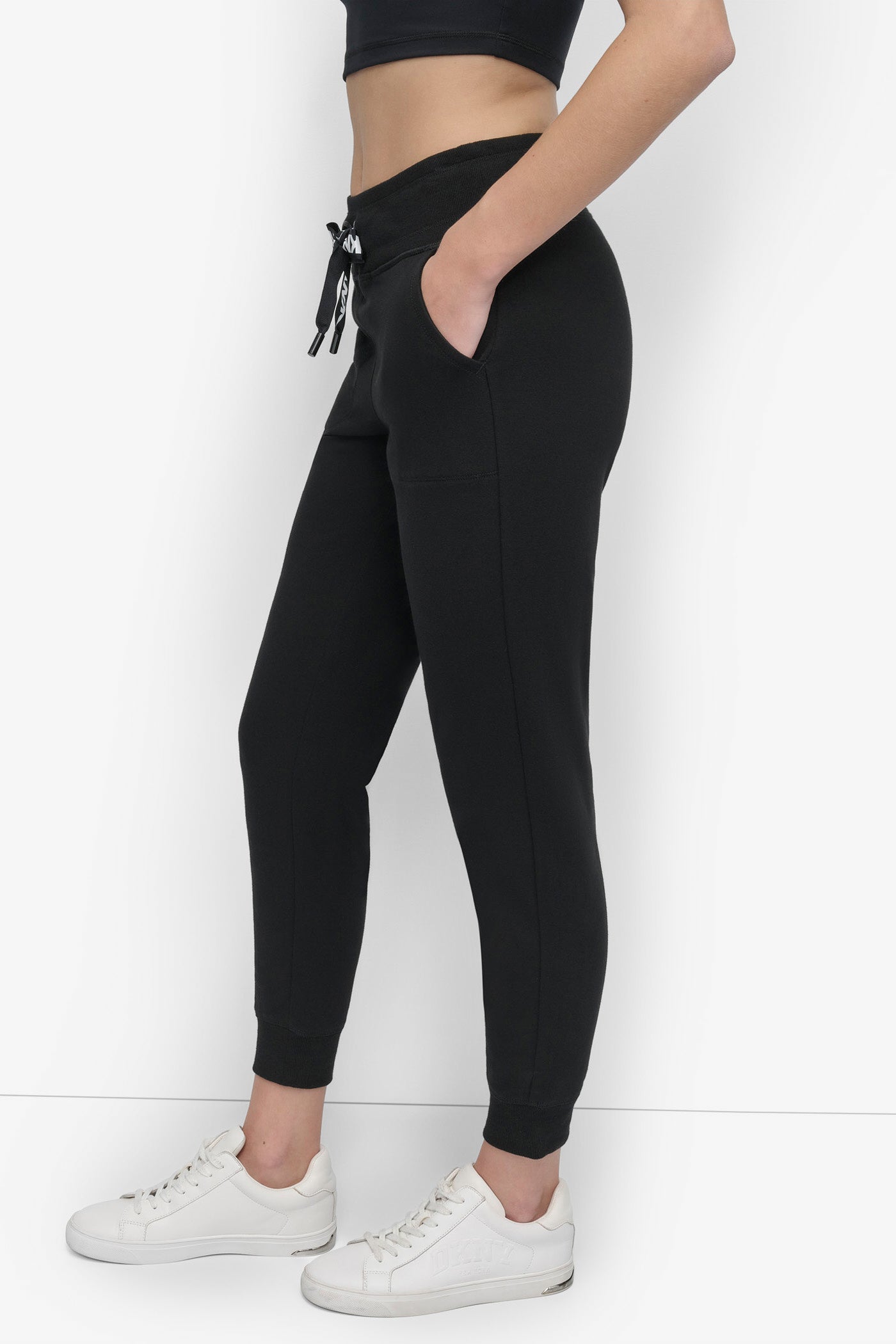 HIGH-RISE LOGO DRAWSTRING SKINNY JOGGER