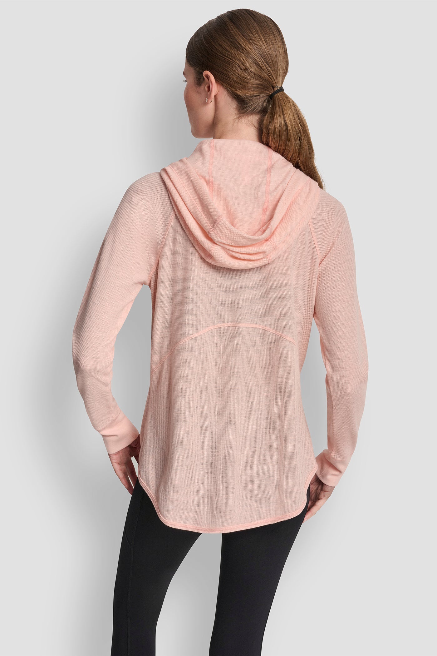 MINI WAFFLE FULL-ZIP HOODIE