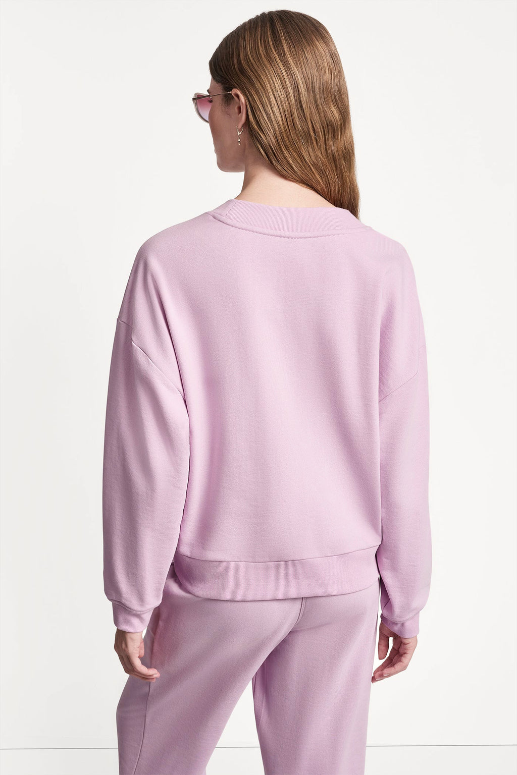 METALLIC BUBBLE LOGO V-NECK PULLOVER