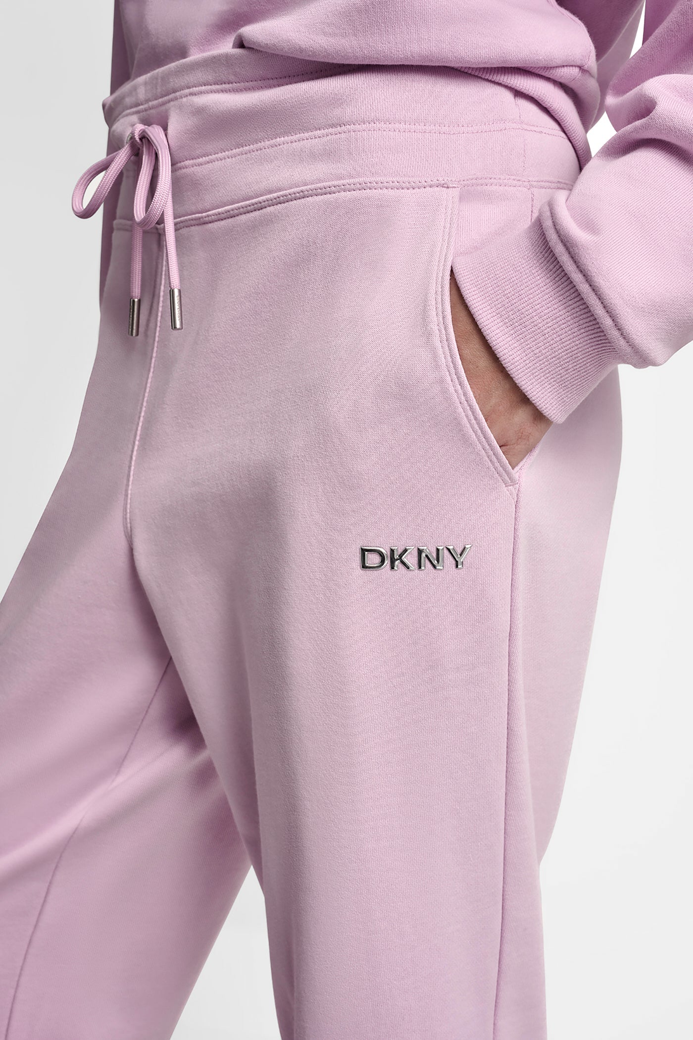 METALLIC BUBBLE LOGO CROPPED HIGH-RISE PANTS