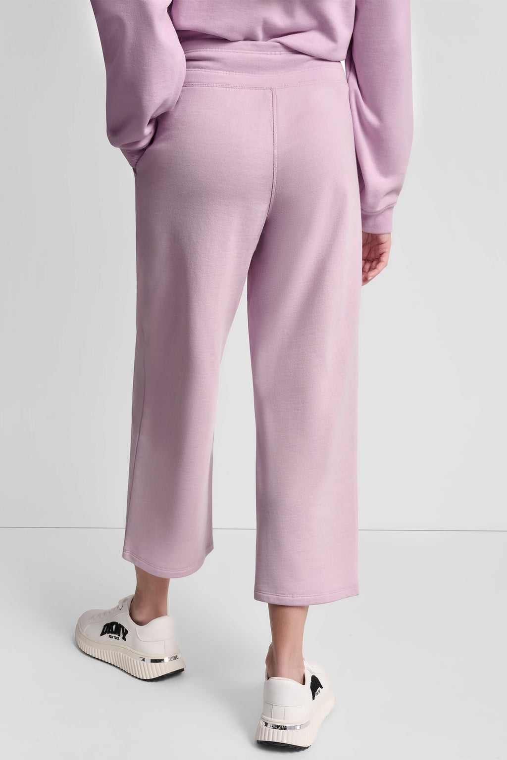 METALLIC BUBBLE LOGO CROPPED HIGH-RISE PANTS