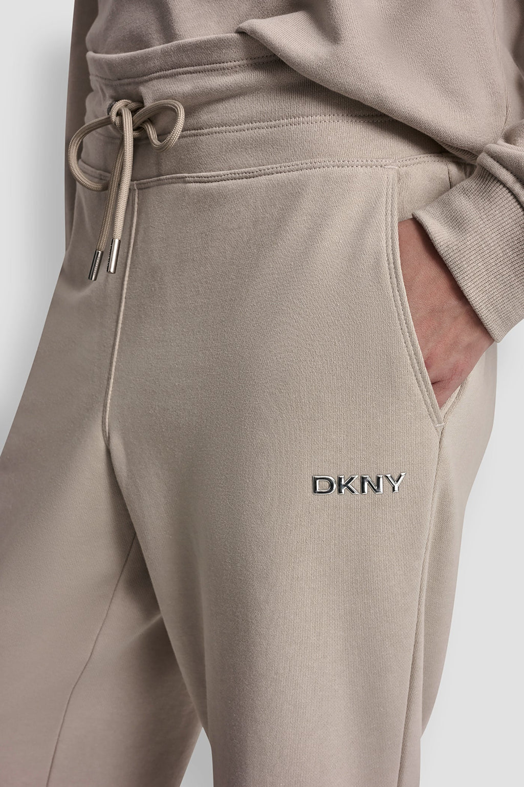 METALLIC BUBBLE LOGO CROPPED HIGH-RISE PANTS