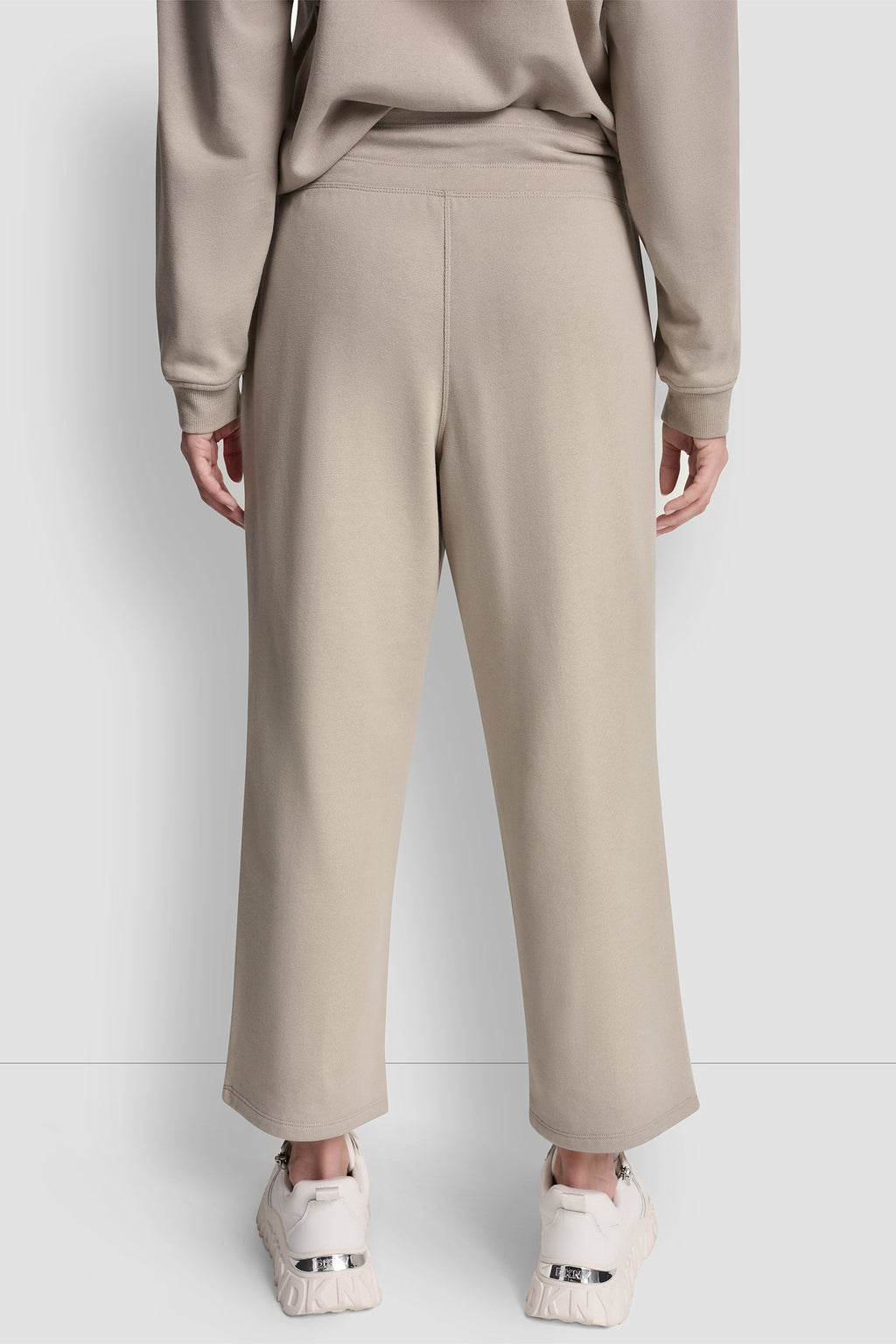 METALLIC BUBBLE LOGO CROPPED HIGH-RISE PANTS