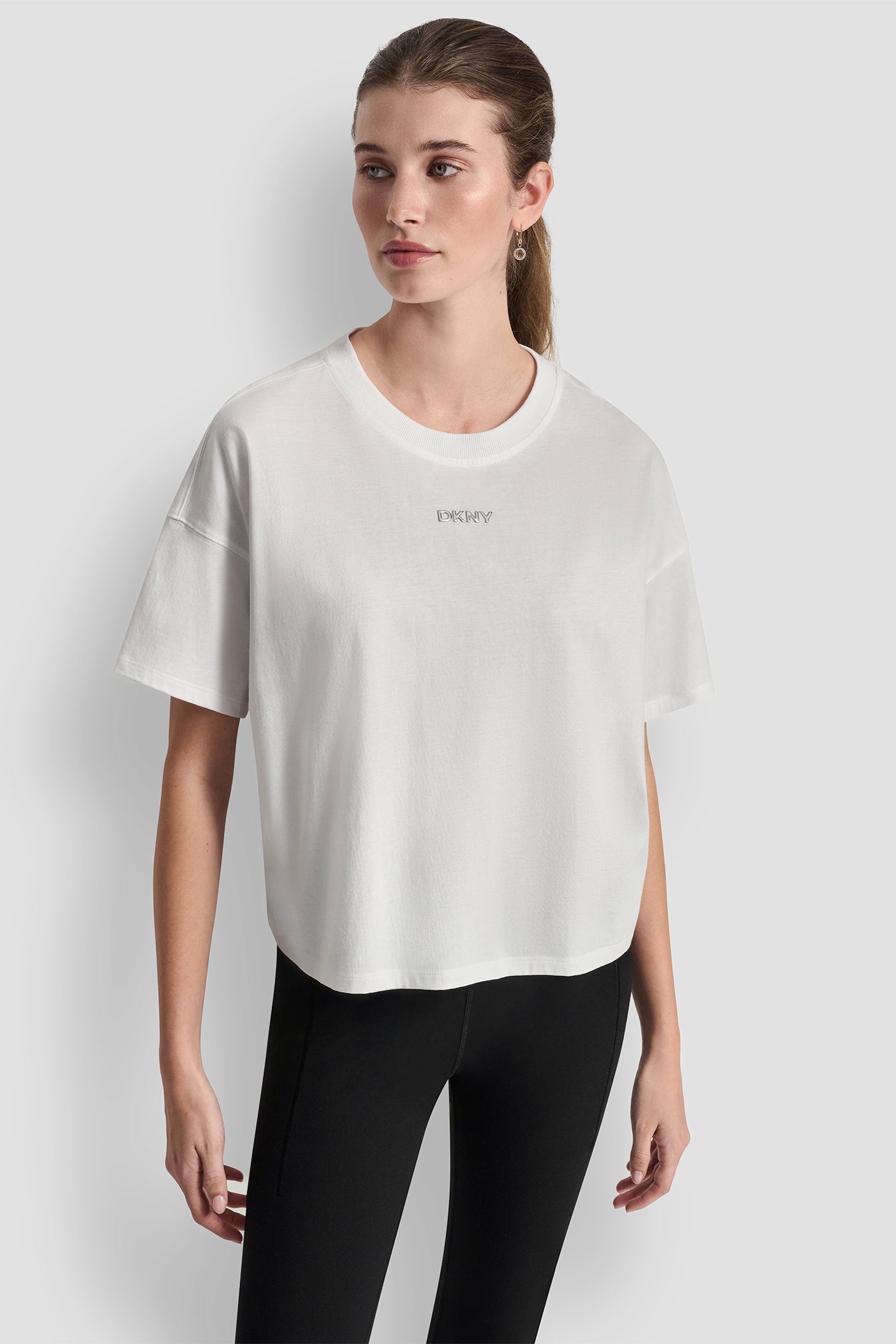 METALLIC LOGO TEE