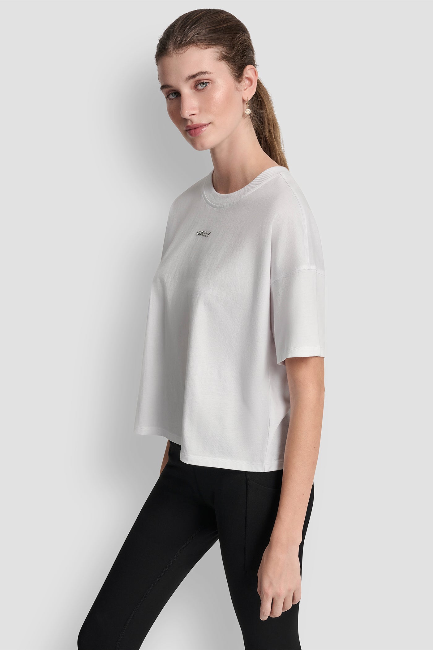 METALLIC LOGO TEE