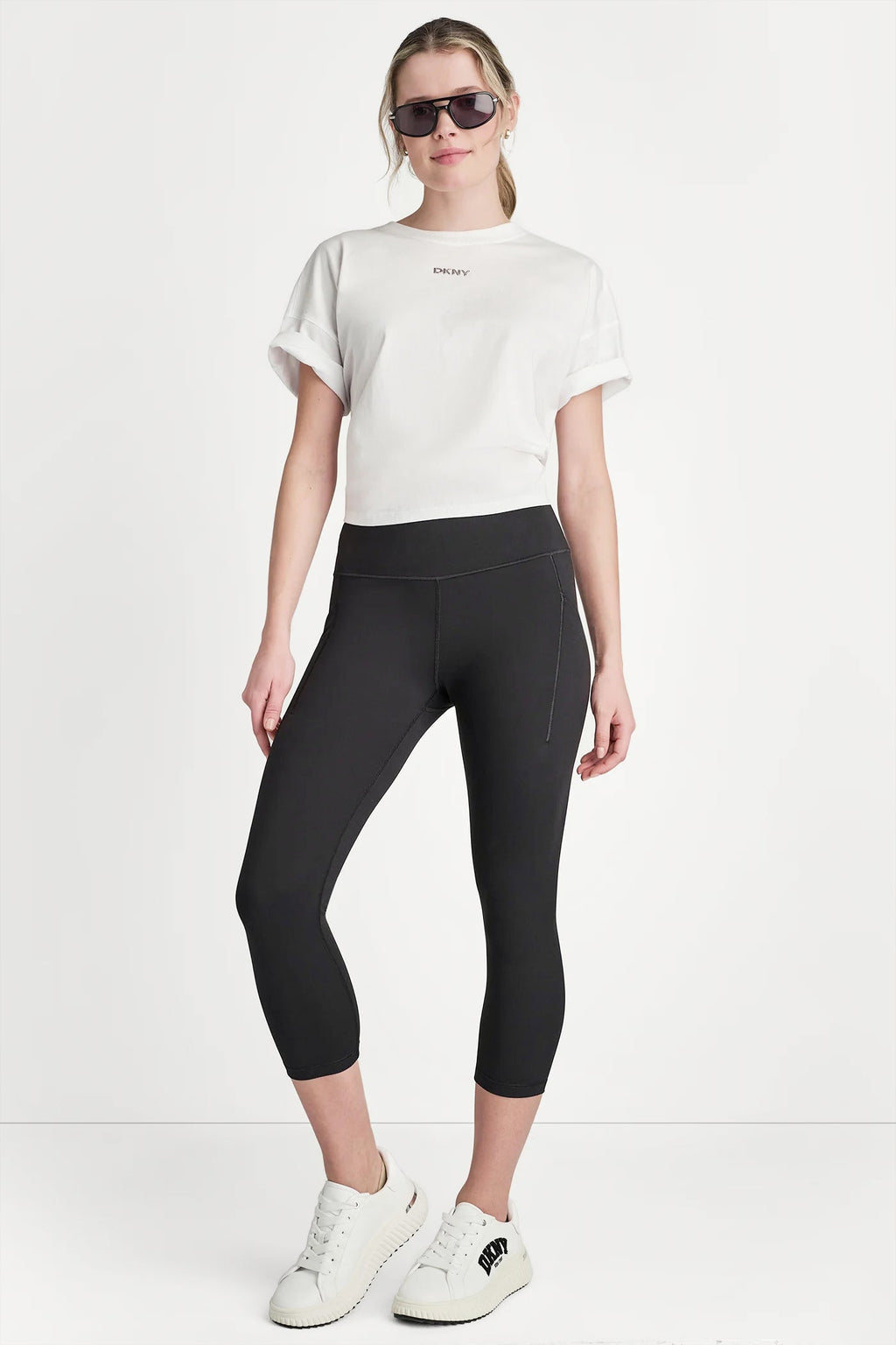 BALANCE COMPRESSION HIGH-WAIST CROPPED LEGGING