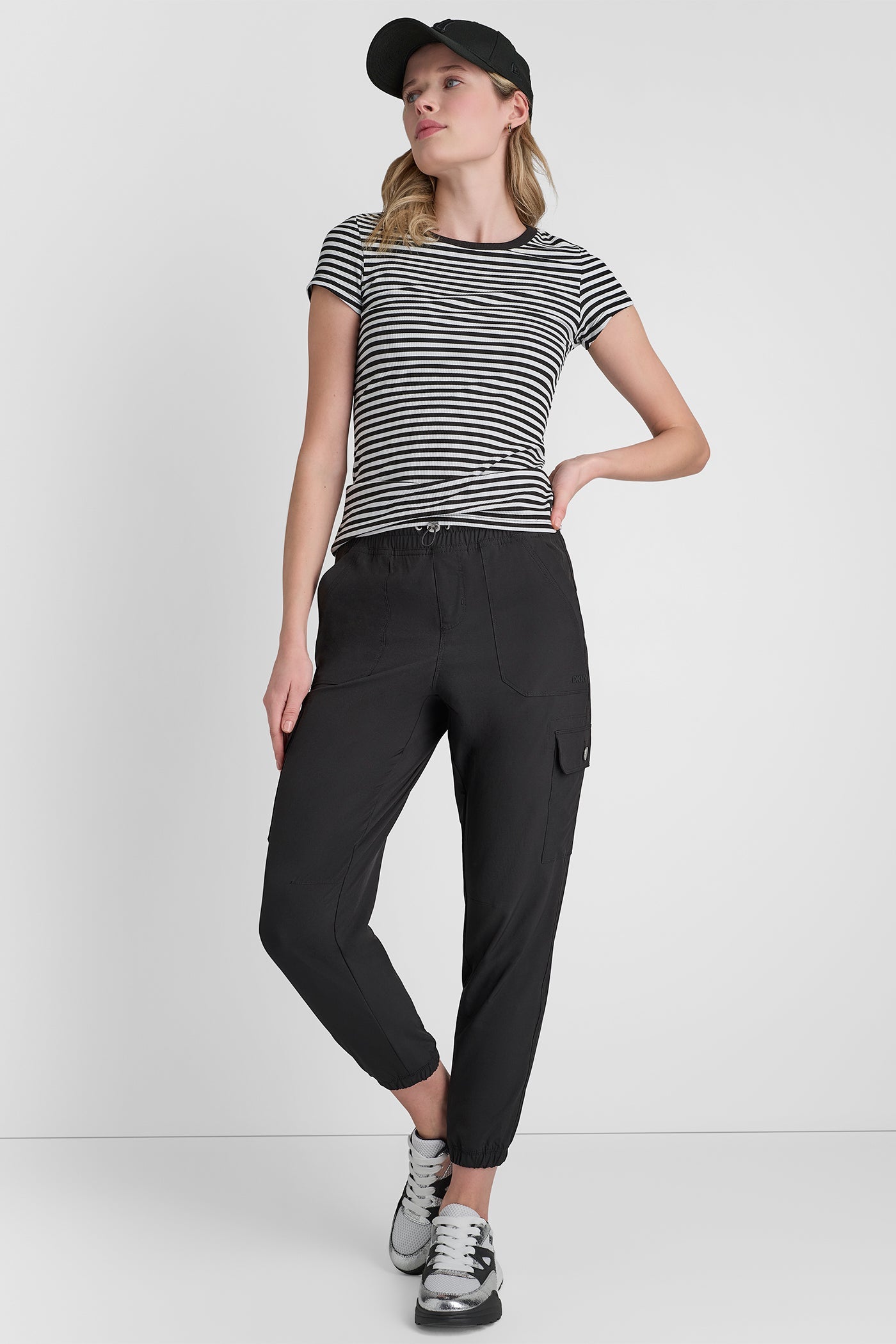 HUDSON RIB TEE WITH TONAL LOGO