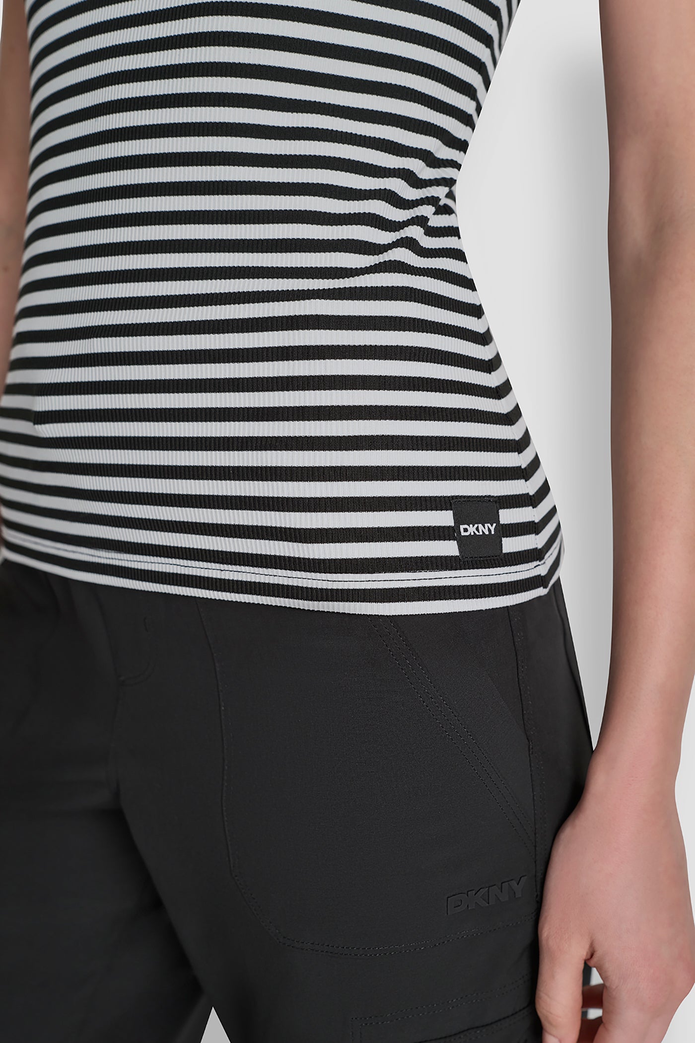 HUDSON RIB TEE WITH TONAL LOGO