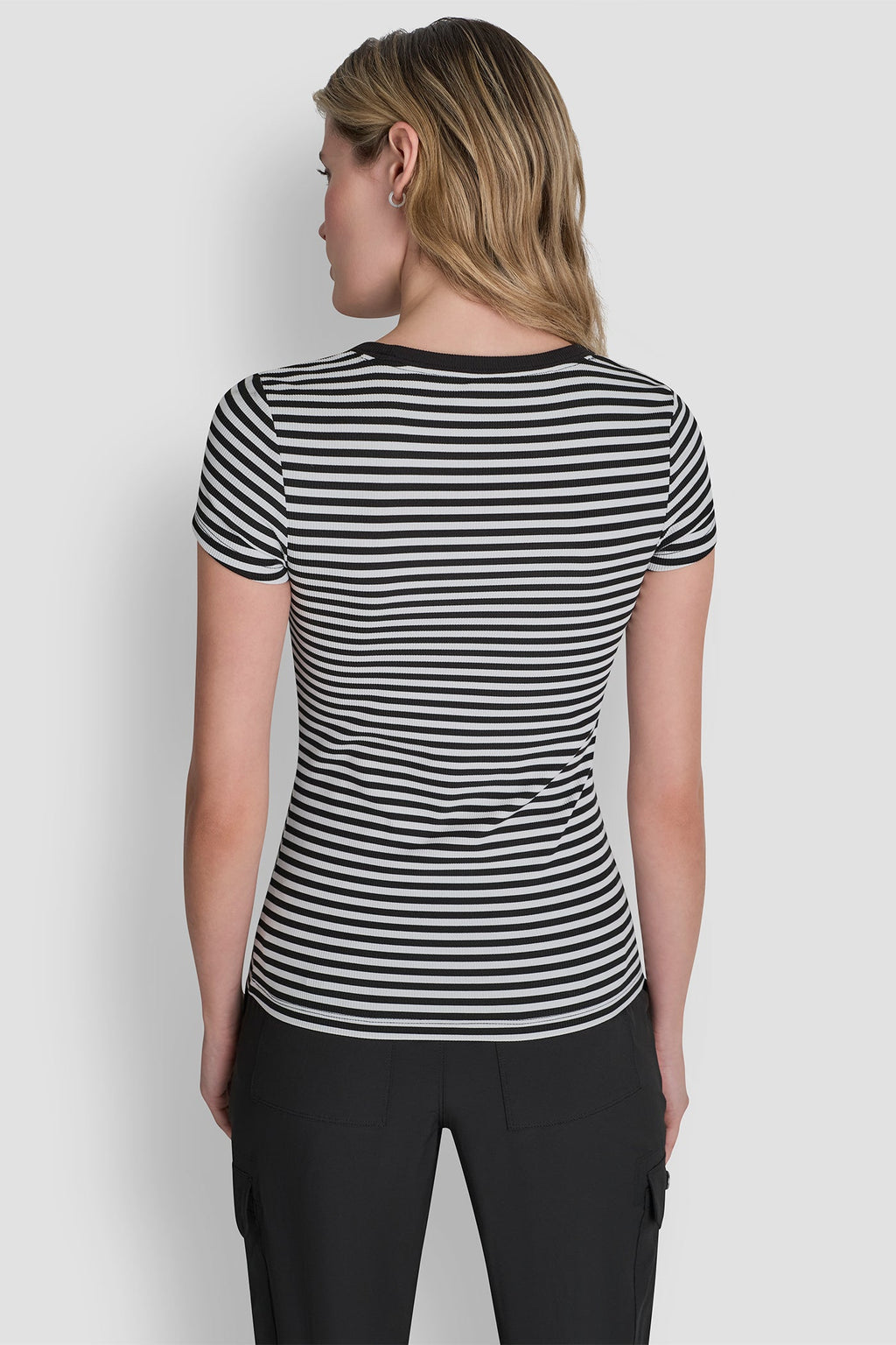 HUDSON RIB TEE WITH TONAL LOGO