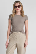 HUDSON RIB TEE WITH TONAL LOGO
