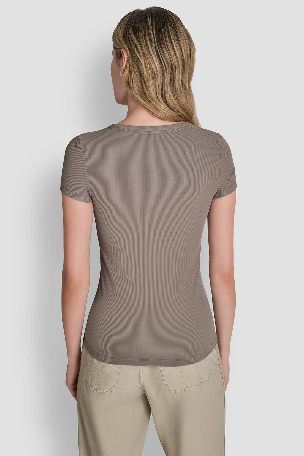 HUDSON RIB TEE WITH TONAL LOGO